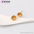 29848 Promotion simply fine jewelry circle stud earrings gold plated copper alloy earrings for ladies